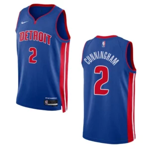 Detroit Pistons Cade Cunningham 2022-23 Icon Edition Royal Swingman Jersey - 49Native