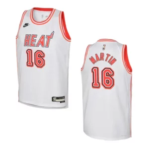 2022-23 Miami Heat Youth Classic Edition Caleb Martin White Jersey - 49Native