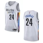 Cam Thomas City Edition Brooklyn Nets 2022-23 White Swingman Jersey - 49Native