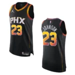 Phoenix Suns Cameron Johnson 2022-23 Statement Edition Black Jersey - 49Native