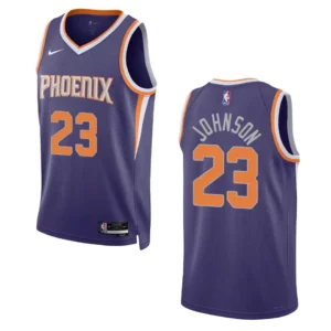 Phoenix Suns Cameron Johnson 2022-23 Icon Edition Purple Swingman Jersey - 49Native