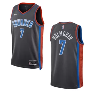 Oklahoma City Thunder Chet Holmgren 2022-23 City Edition Gray Swingman Jersey - 49Native