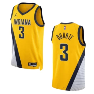 Chris Duarte Statement Edition Indiana Pacers 2022-23 Yellow Swingman Jersey - 49Native