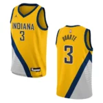 2022-23 Indiana Pacers Youth Statement Edition Chris Duarte Yellow Jersey - 49Native