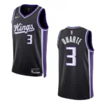 Chris Duarte Icon Edition Sacramento Kings 2023-24 Black Swingman Jersey - 49Native