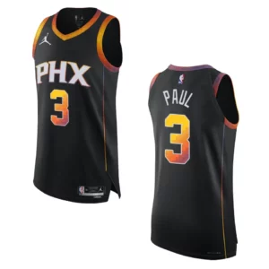 Phoenix Suns Chris Paul 2022-23 Statement Edition Black Jersey - 49Native