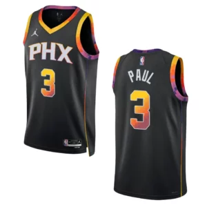Phoenix Suns Chris Paul 2022-23 Statement Edition Black Swingman Jersey - 49Native