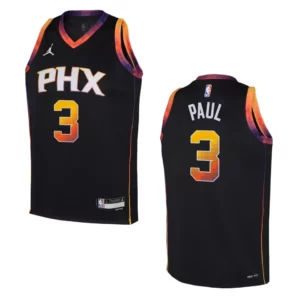 Phoenix Suns 2022-23 Statement Edition Youth Chris Paul Black Jersey - 49Native
