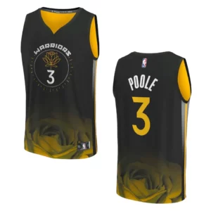 Golden State Warriors Fast Break Jordan Poole 2022-23 City Black Jersey - 49Native