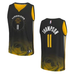Golden State Warriors Fast Break Klay Thompson 2022-23 City Black Jersey - 49Native