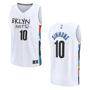 Brooklyn Nets Fast Break Ben Simmons 2022-23 City White Jersey - 49Native