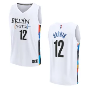 Brooklyn Nets Fast Break Joe Harris 2022-23 City White Jersey - 49Native