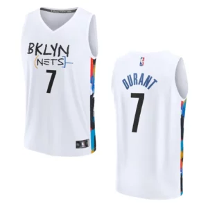 Brooklyn Nets Fast Break Kevin Durant 2022-23 City White Jersey - 49Native