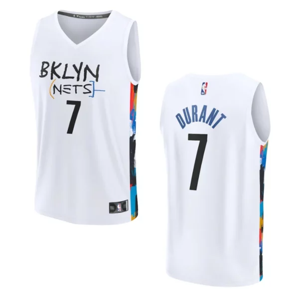 Brooklyn Nets Fast Break Kevin Durant 2022-23 City White Jersey - 49Native