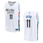 Brooklyn Nets Fast Break Kyrie Irving 2022-23 City White Jersey - 49Native
