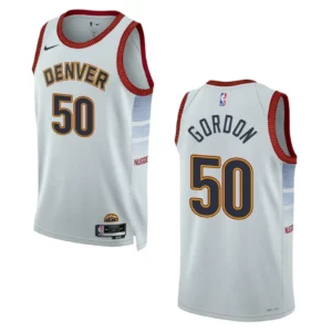 2022-23 City Edition Denver Nuggets Aaron Gordon Sliver Swingman Jersey - 49Native
