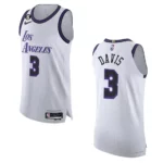 2022-23 City Edition Los Angeles Lakers Anthony Davis White Authentic Jersey - 49Native