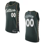 2022-23 City Edition Boston Celtics Custom Green Authentic Jersey - 49Native