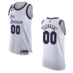 2022-23 City Edition Los Angeles Lakers Custom White Authentic Jersey - 49Native