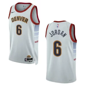 2022-23 City Edition Denver Nuggets DeAndre Jordan Sliver Swingman Jersey - 49Native
