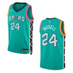 2022-23 City Edition San Antonio Spurs Devin Vassell Turquoise Swingman Jersey - 49Native