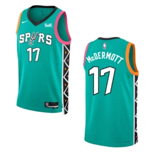 2022-23 City Edition San Antonio Spurs Doug McDermott Turquoise Swingman Jersey - 49Native