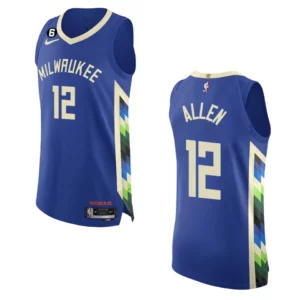2022-23 City Edition Milwaukee Bucks Grayson Allen Royal Jersey - 49Native