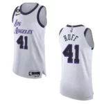 2022-23 City Edition Los Angeles Lakers Jay Huff White Authentic Jersey - 49Native
