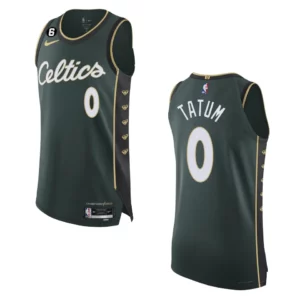 2022-23 City Edition Boston Celtics Jayson Tatum Green Authentic Jersey - 49Native