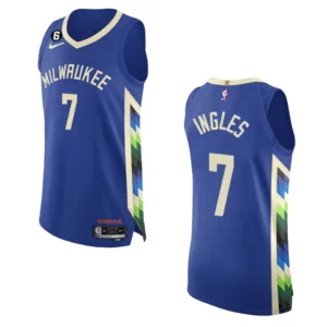 2022-23 City Edition Milwaukee Bucks Joe Ingles Royal Jersey - 49Native