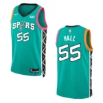 2022-23 City Edition San Antonio Spurs Jordan Hall Turquoise Swingman Jersey - 49Native