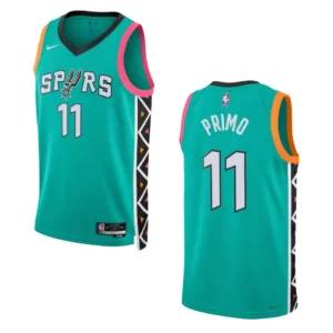 2022-23 City Edition San Antonio Spurs Joshua Primo Turquoise Swingman Jersey - 49Native