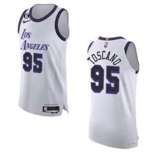 2022-23 City Edition Los Angeles Lakers Juan Toscano-Anderson White Authentic Jersey - 49Native
