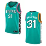 2022-23 City Edition San Antonio Spurs Keita Bates-Diop Turquoise Swingman Jersey - 49Native