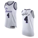 2022-23 City Edition Los Angeles Lakers Lonnie Walker IV White Authentic Jersey - 49Native