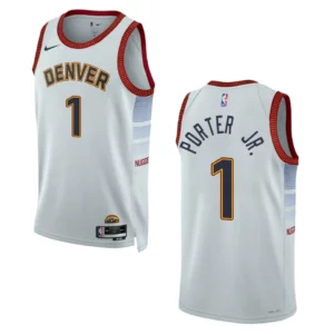 2022-23 City Edition Denver Nuggets Michael Porter Jr. Sliver Swingman Jersey - 49Native
