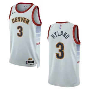 2022-23 City Edition Denver Nuggets NahShon Hyland Sliver Swingman Jersey - 49Native
