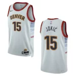 2022-23 City Edition Denver Nuggets Nikola Jokic Sliver Swingman Jersey - 49Native