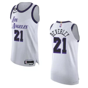 2022-23 City Edition Los Angeles Lakers Patrick Beverley White Authentic Jersey - 49Native