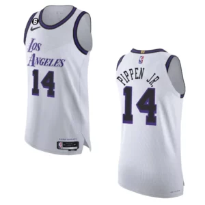 2022-23 City Edition Los Angeles Lakers Scotty Pippen Jr. White Authentic Jersey - 49Native