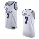 2022-23 City Edition Los Angeles Lakers Troy Brown Jr. White Authentic Jersey - 49Native