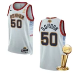 Denver Nuggets 2023 NBA Finals Champions Aaron Gordon City Edition White Jersey - 49Native