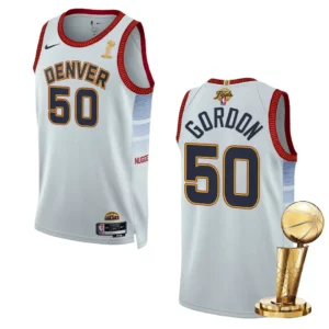 Denver Nuggets 2023 NBA Finals Champions Aaron Gordon City Edition White Jersey - 49Native