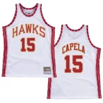 Atlanta Hawks Clint Capela Hardwood Classics Jersey Retro White - 49Native