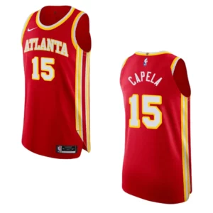 Atlanta Hawks Clint Capela Icon Jersey Authentic Red - 49Native