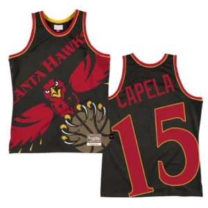 Hawks Clint Capela Big Face 2.0 Swingman Jersey Black - 49Native