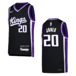 2023-24 Sacramento Kings Youth Icon Edition Colby Jones Black Jersey - 49Native