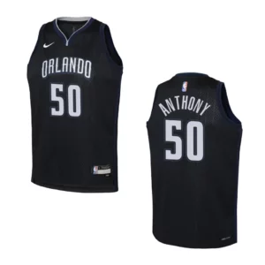 Youth Orlando Magic 2022-23 City Edition Cole Anthony Black Jersey - 49Native
