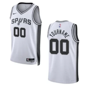 Custom Association Edition San Antonio Spurs 2022-23 White Swingman Jersey - 49Native