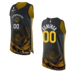 Golden State Warriors Custom 2022-23 City Edition Black Authentic Jersey - 49Native